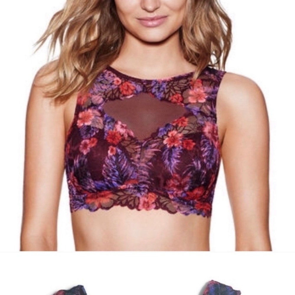 PINK EUC Lacy Bra and Red Vintage Sexy Cami Bundle